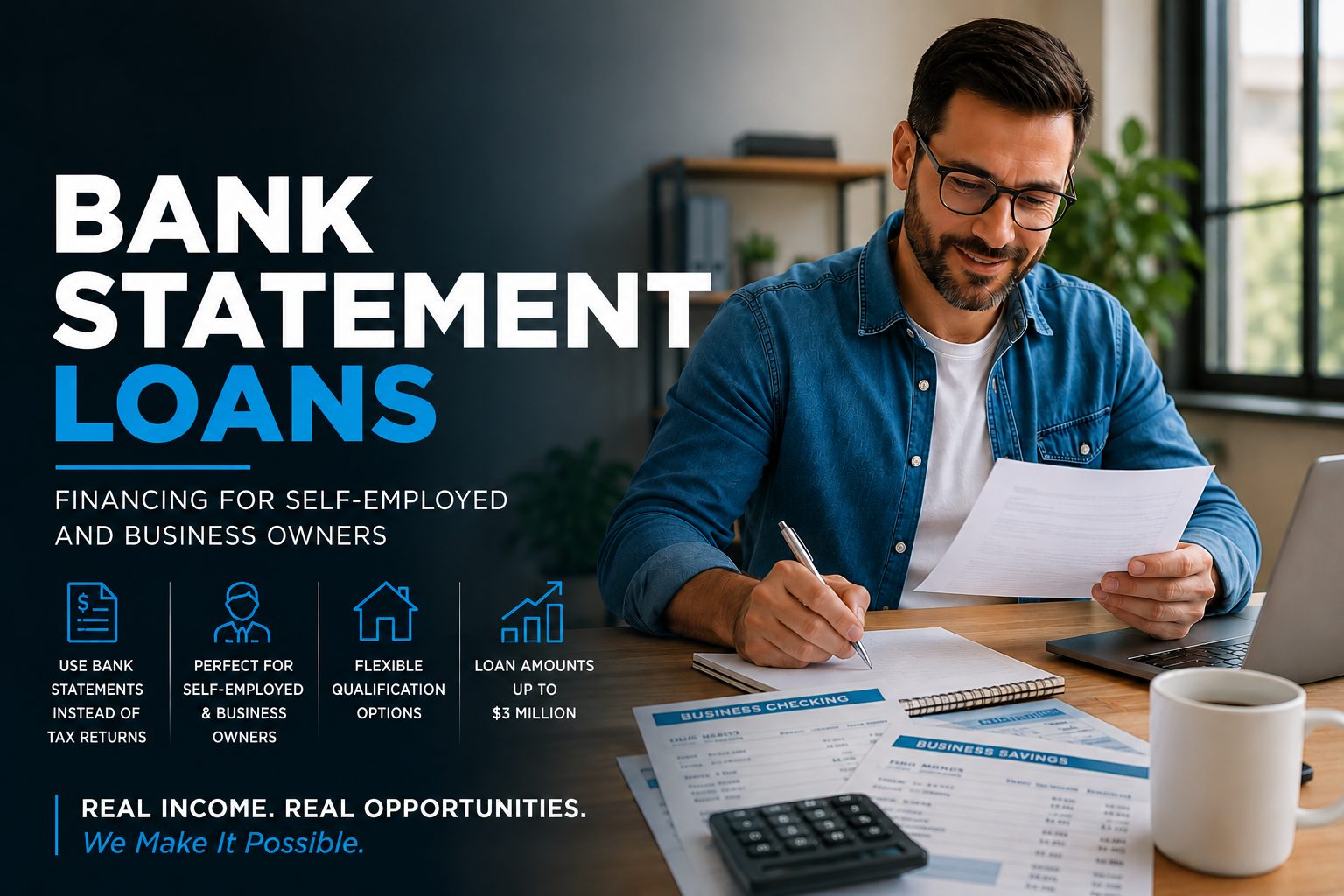 Bank Statement Loans for self-employed borrowers and business owners