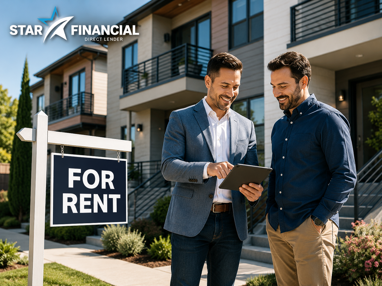 Star Financial DSCR investor loan — real estate investor reviewing a rental property